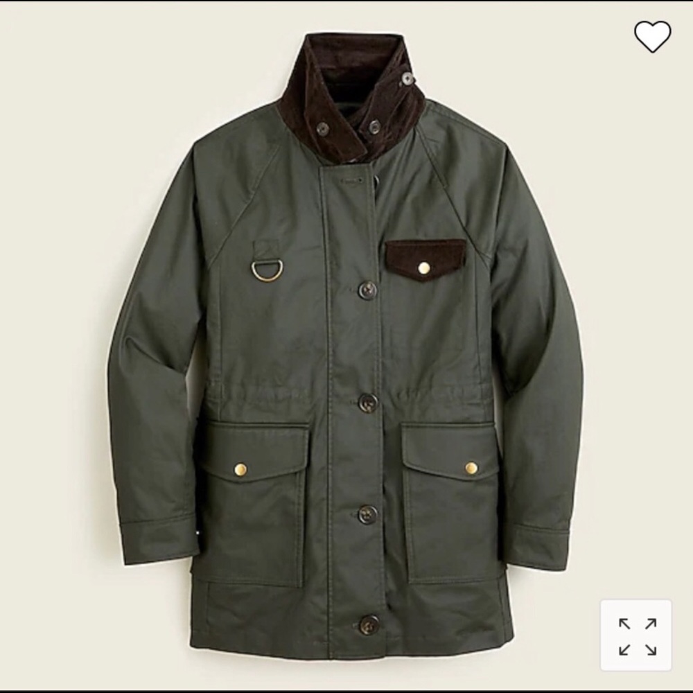 JCrew Classic Field Jacket, S, dark moss